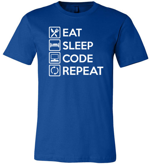 Eat Sleep Code Canvas