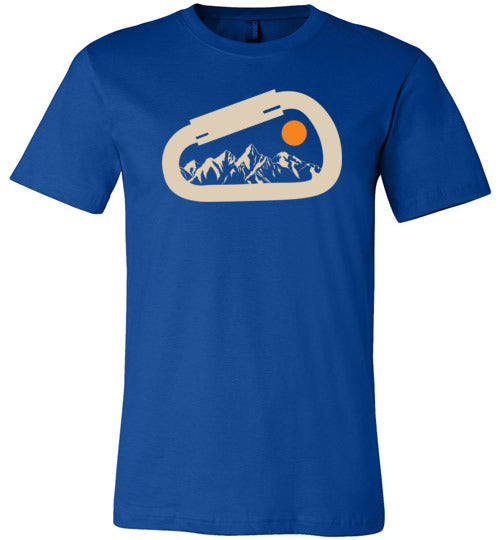 Carabiner Mountain Climbing Sunet Canvas