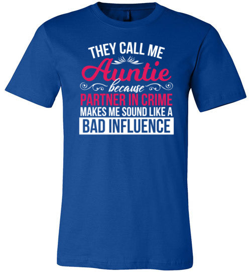 Auntie Partner In Crime Canvas