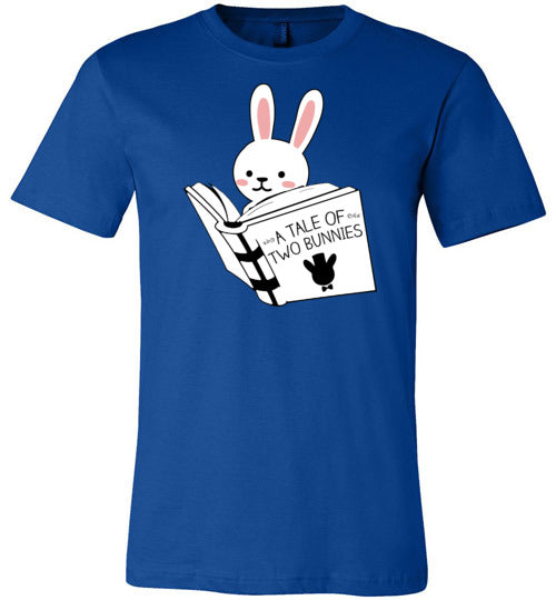 Bunny Reading Tale Of Two Bunnies Canvas