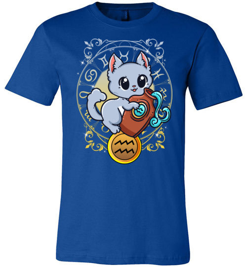 Cat Zodiac Aquarius Canvas