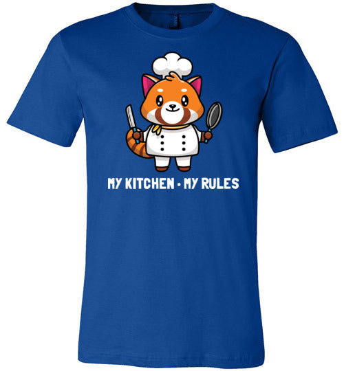 Red Panda My Kitchen My Rules Canvas