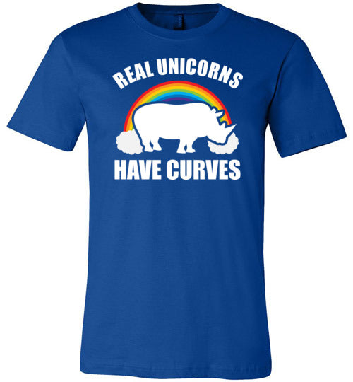 Real Unicorns Have Curves Canvas