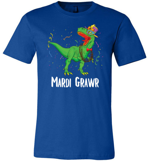 Dinosaur Mardi Grawr Canvas