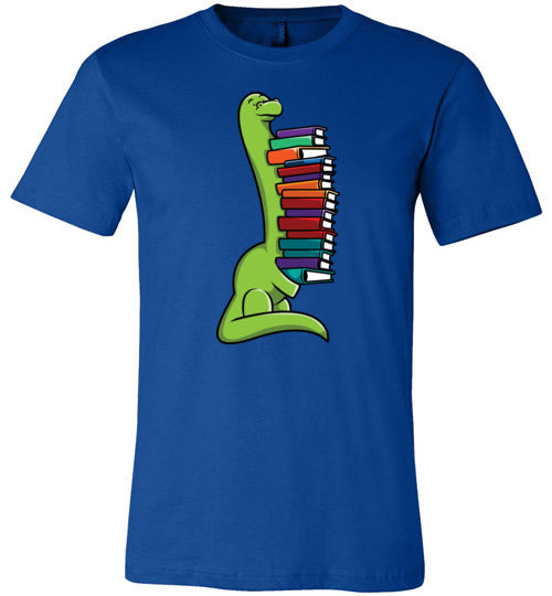 Dinosaur Long Neck Reading Canvas