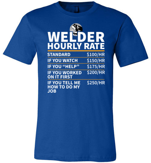 Welder Hourly Rate Canvas
