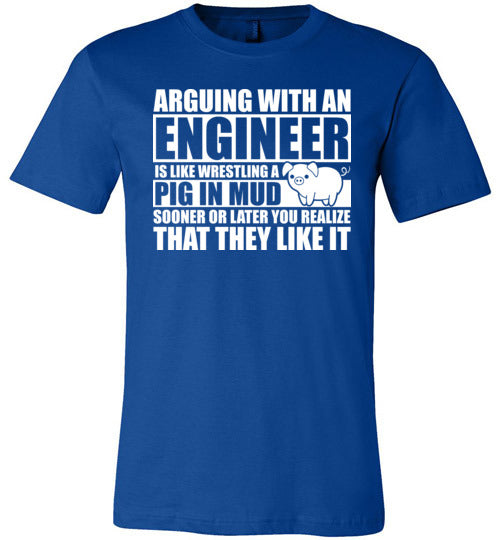 Arguing With An Engineer Pig In Mud Canvas
