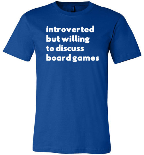 Introverted But Willing To Discuss Board Games Canvas