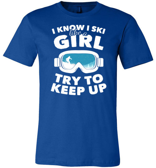 Ski Like A Girl Canvas