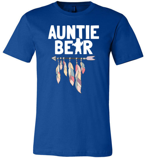 Auntie Bear Arrow Feathers Canvas