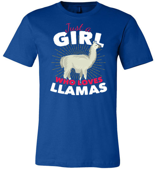 Girl Who Loves Llamas Canvas