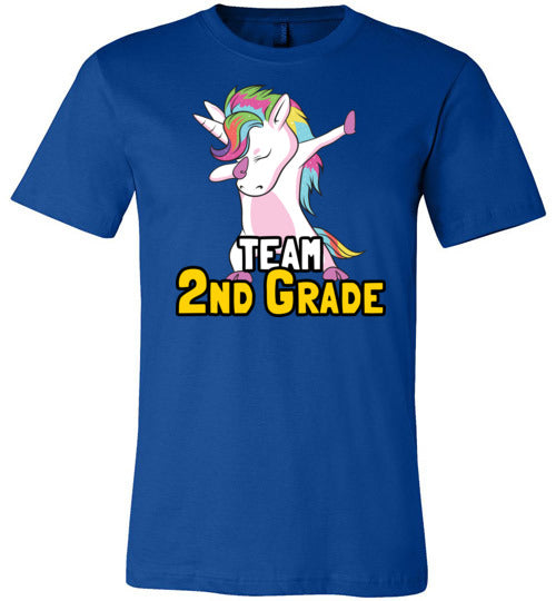 Unicorn Team Second Grade Canvas