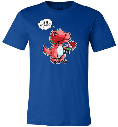 Dinosaur T-Rex Is It Organic Canvas