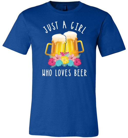 Just A Girl Who Loves Beer Canvas