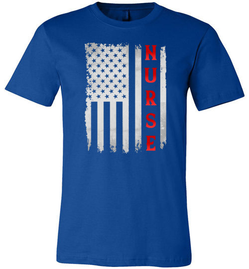 Nurse American Flag Canvas