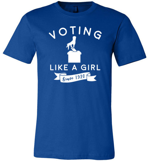 Voting Like a Girl Canvas