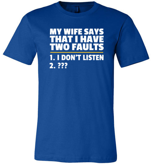 Wife Two Faults Listen Canvas