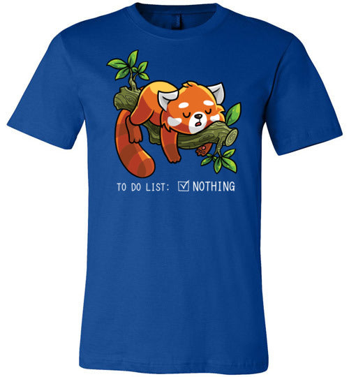 Red Panda To Do List Nothing Canvas