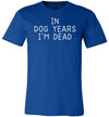 In Dog Years I'm Dead Canvas