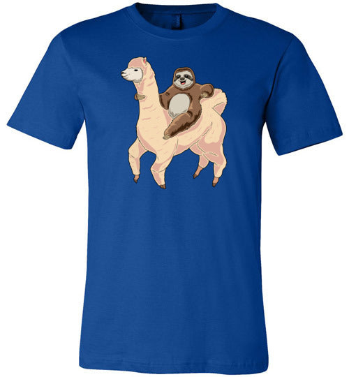 Sloth Riding A Llama Canvas