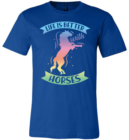 Life is Better With Horses Canvas