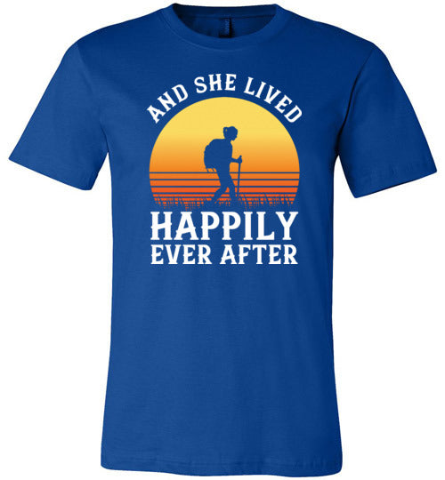Hiking She Lived Happily Ever After Canvas