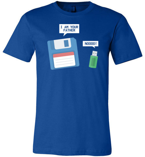 USB Floppy Disk Father Son Canvas