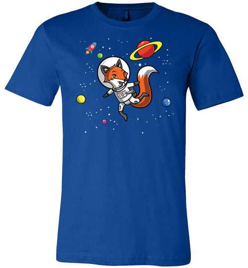 Astronaut Fox In Space Canvas