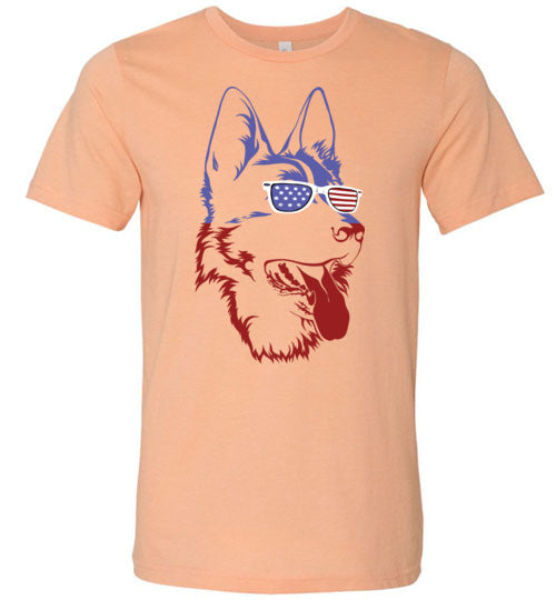 German Shepherd American Sunglasses Canvas