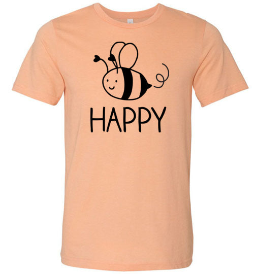Bee Happy Light Shirts Canvas
