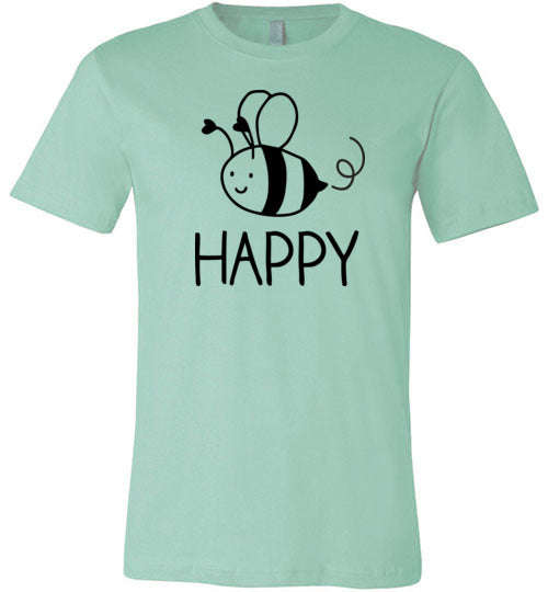 Bee Happy Light Shirts Canvas