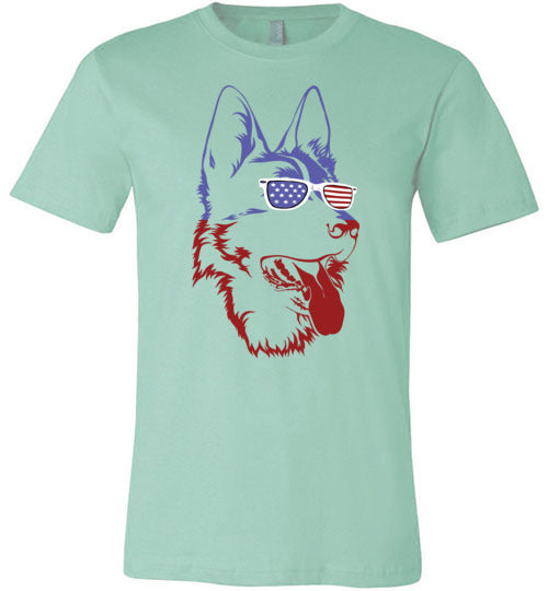 German Shepherd American Sunglasses Canvas