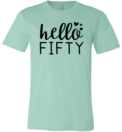 Hello Fifty Canvas