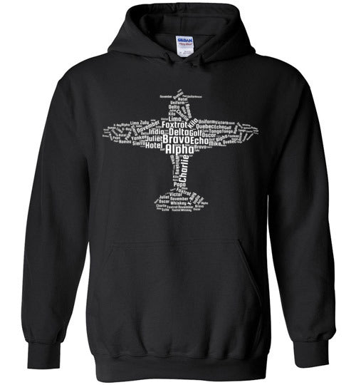Aviation Word Cloud Hoodie