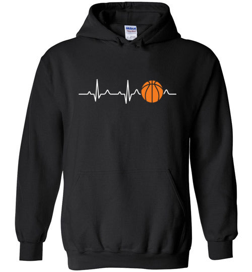 Basketball Heartbeat Hoodie