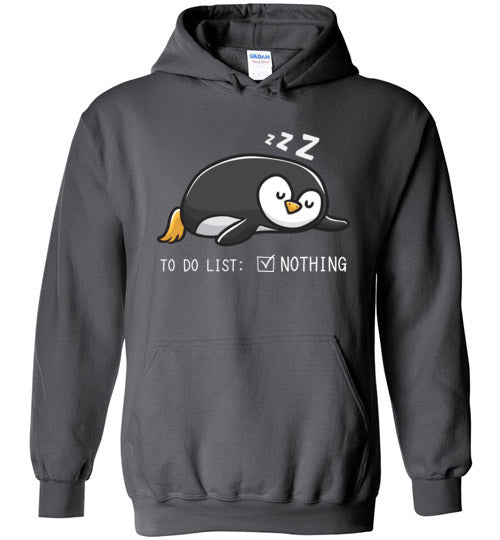 Penguin To Do List Hoodie