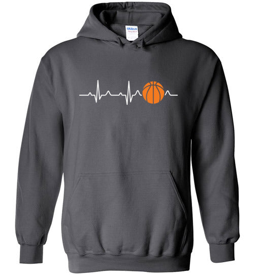 Basketball Heartbeat Hoodie