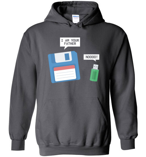 USB Floppy Disk Father Son Hoodie