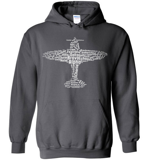Aviation Word Cloud Hoodie