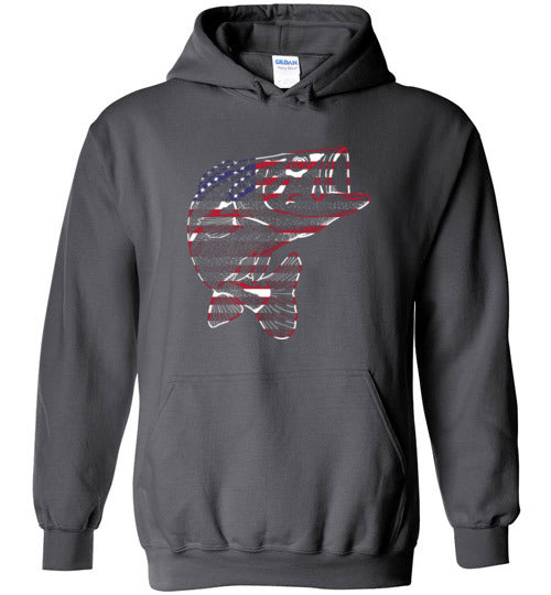 Bass Flag Fishing Hoodie