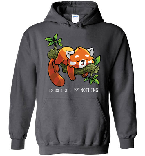 Red Panda To Do List Nothing Hoodie