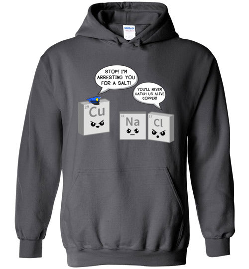 Periodic Table A Salt Copper Hoodie