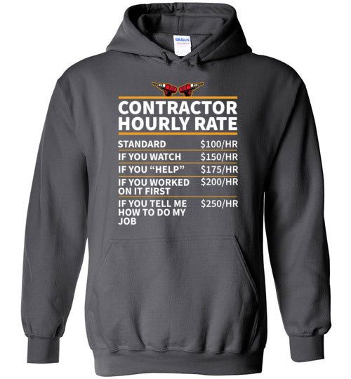 Contractor Hourly Rate Hoodie