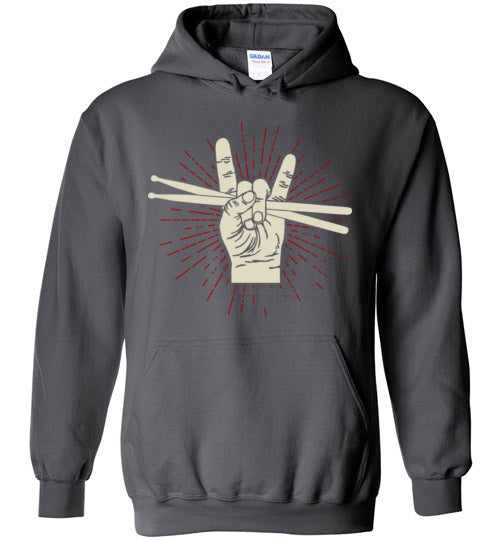 Drum Rock Hands Drumsticks Hoodie