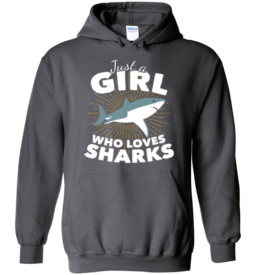 Just A Girl Who Loves Sharks Hoodie