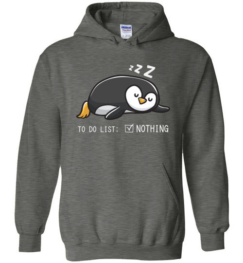 Penguin To Do List Hoodie