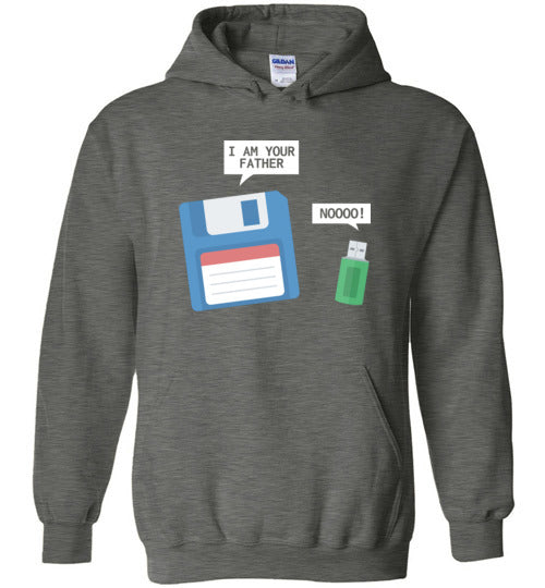 USB Floppy Disk Father Son Hoodie