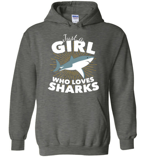 Just A Girl Who Loves Sharks Hoodie