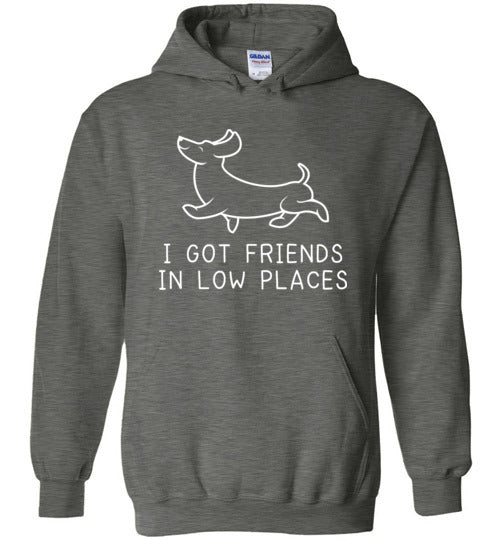 Dachshund Friends Low Places Hoodie