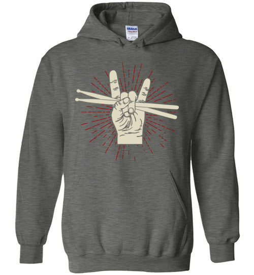Drum Rock Hands Drumsticks Hoodie